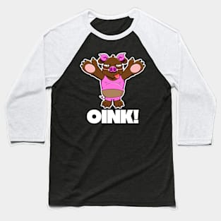 I won't eat you! - Oink Baseball T-Shirt